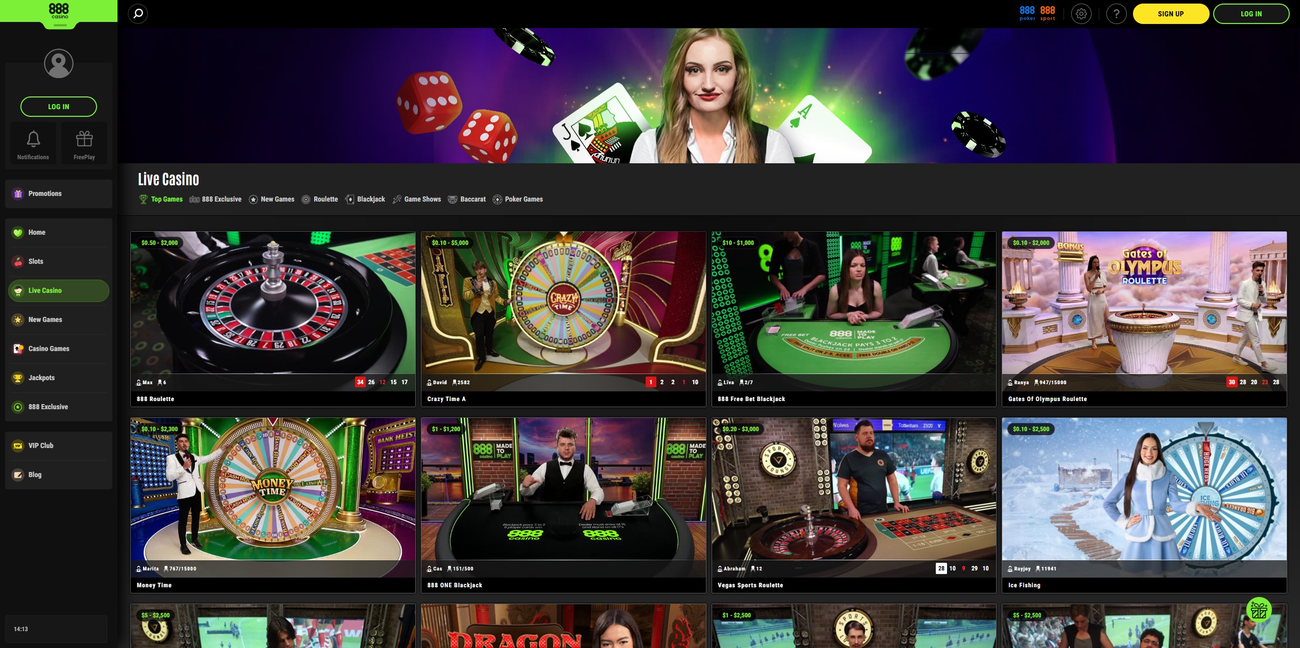 888 Casino screenshot 4