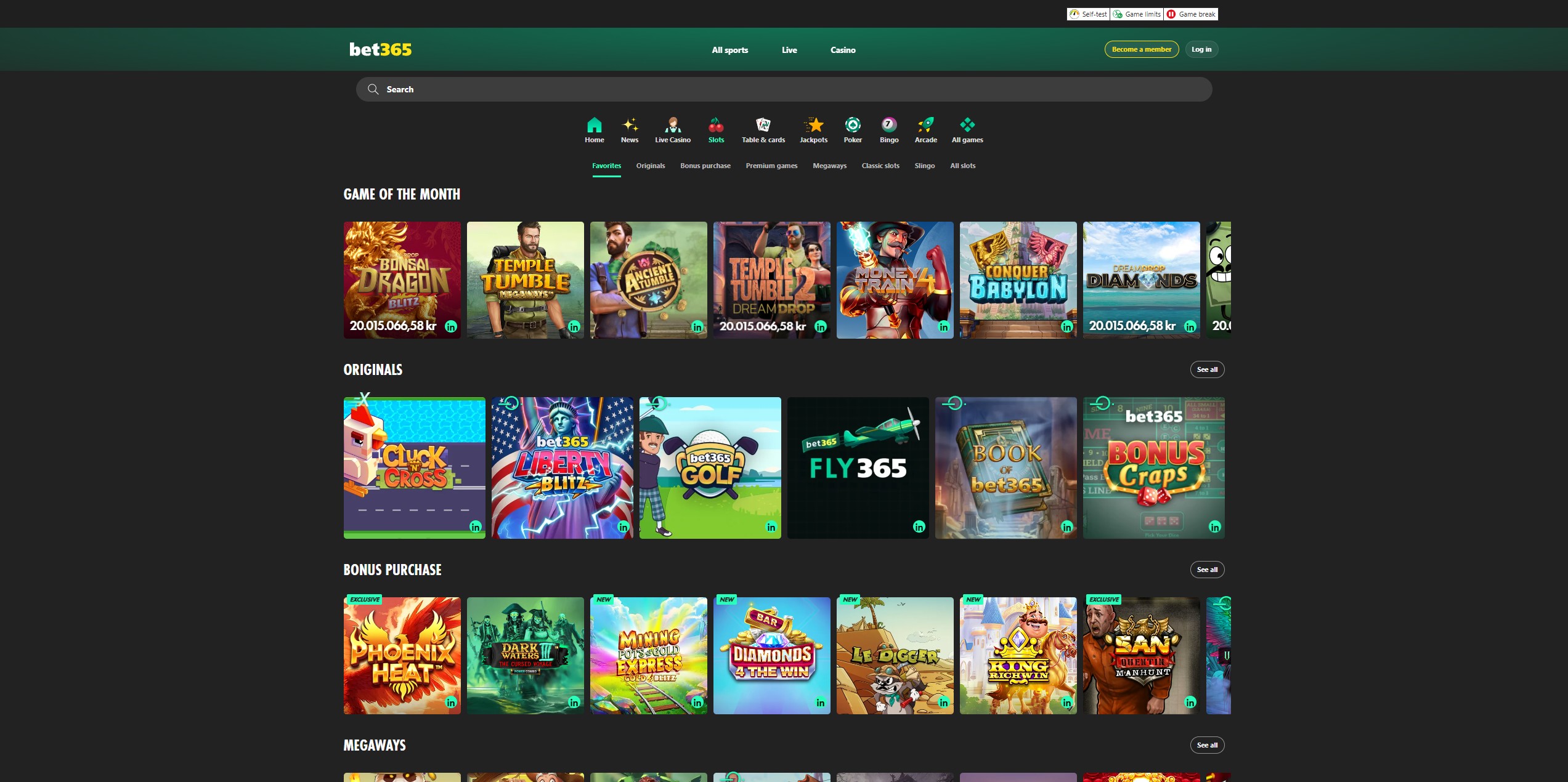 Bet365 screenshot 2